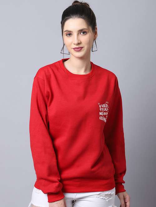 women long sleeves front & back print sweatshirt - 21539915 - Standard Image - 0