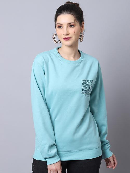 women long sleeves front & back print sweatshirt - 21539916 - Standard Image - 0