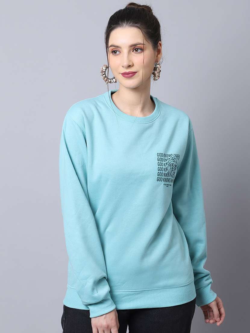 women long sleeves front & back print sweatshirt - 21539916 - Zoom Image - 0