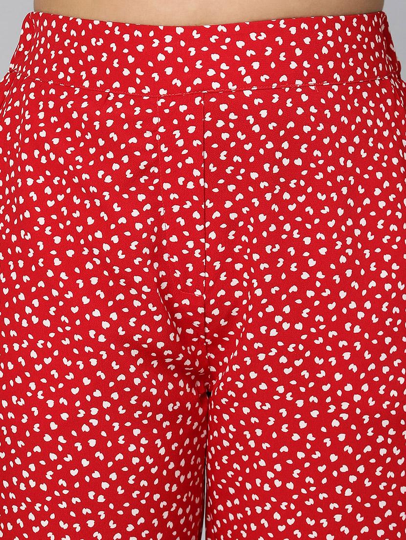 girls red polka dot casual trouser - 21540001 - Standard Image - 5