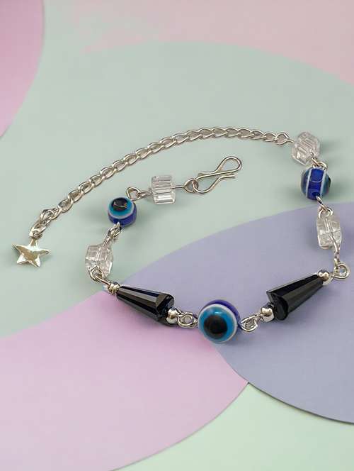 women black evil eye bracelet - 21541628 - Standard Image - 0