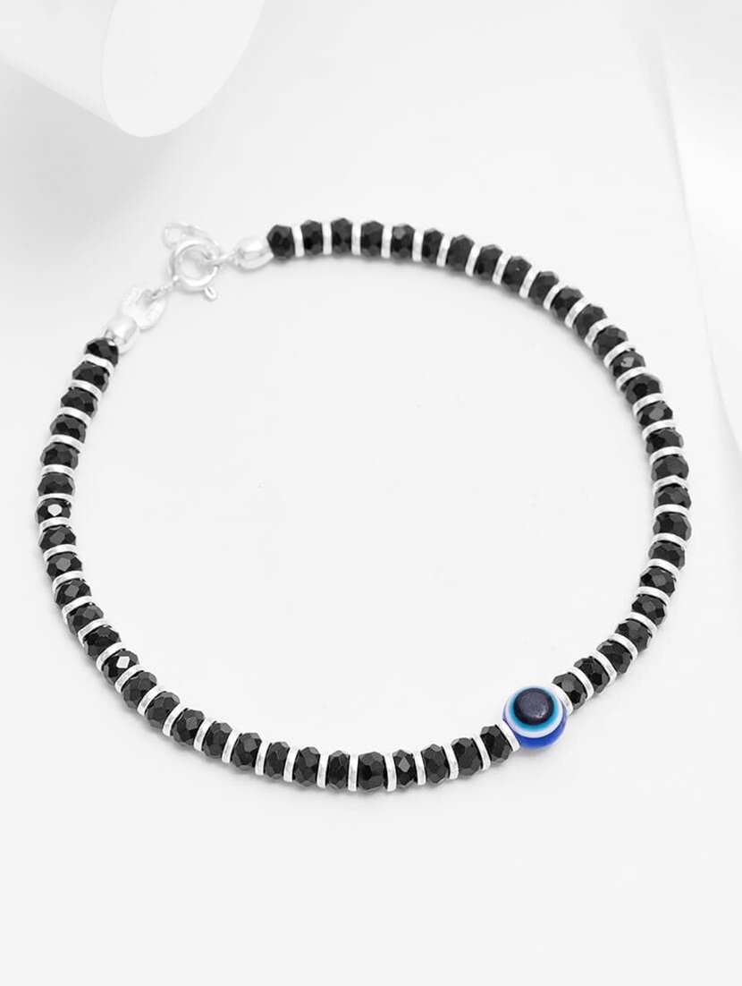 women black evil eye bracelet