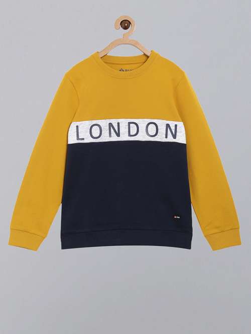 boys crew neck color block sweatshirt - 21542493 -  Standard Image - 0