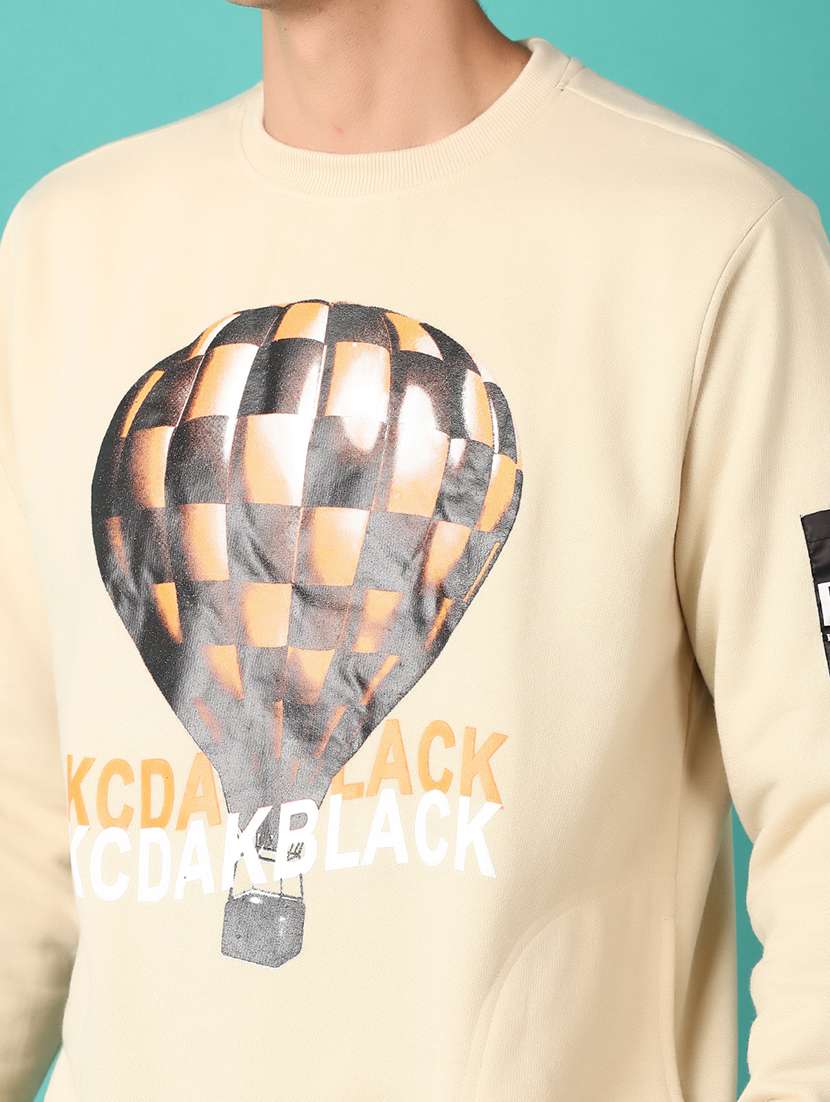 men long sleeves front & back print sweatshirt - 21542525 -  Standard Image - 5