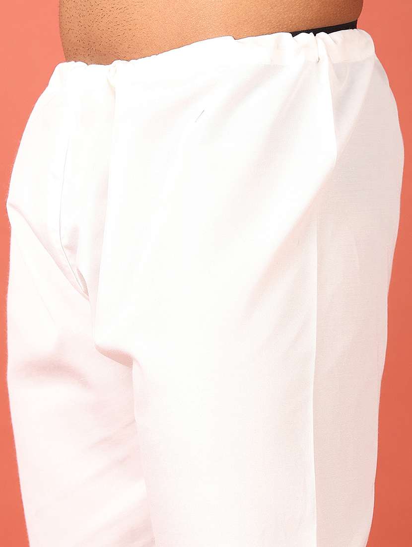 men solid kurta churidar ethnic wear set - 21542528 -  Standard Image - 5