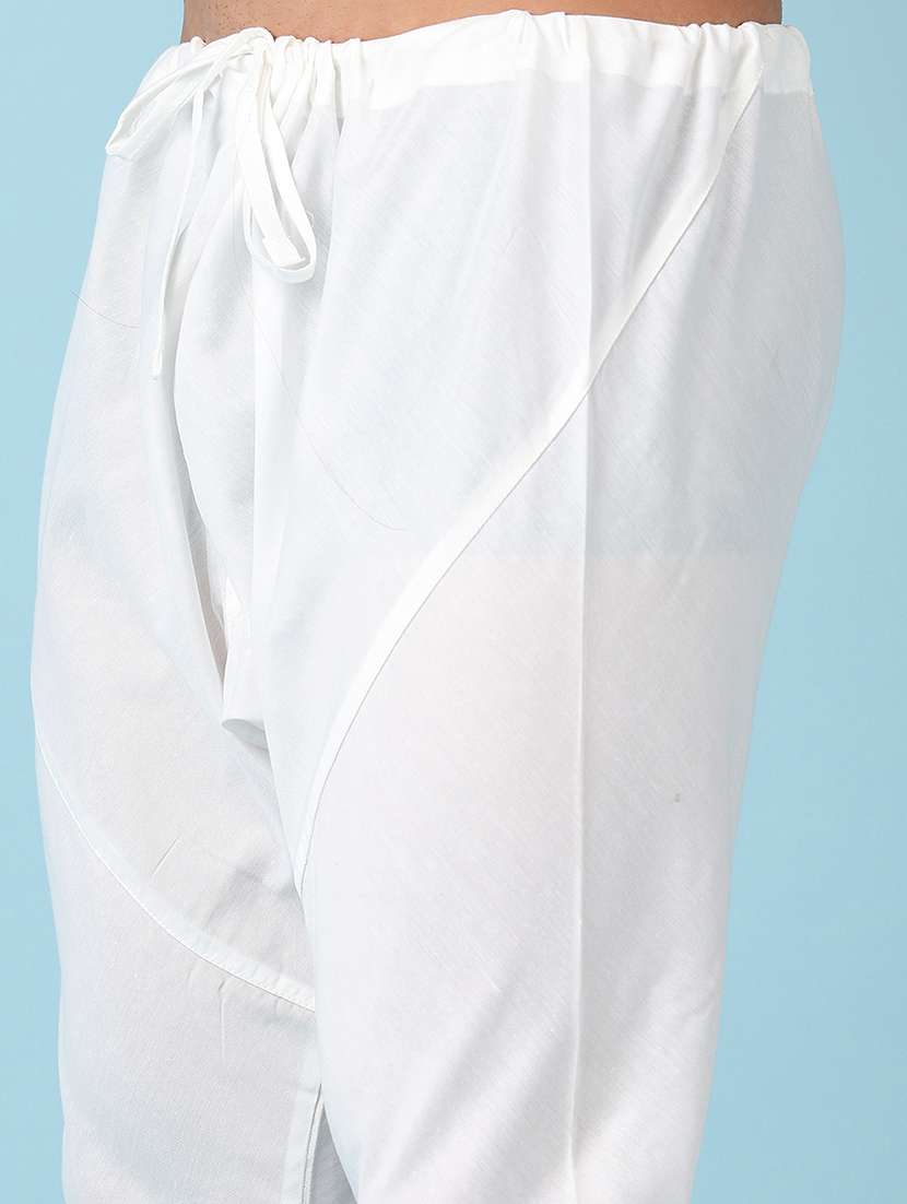 men solid kurta churidar ethnic wear set - 21542529 -  Standard Image - 5