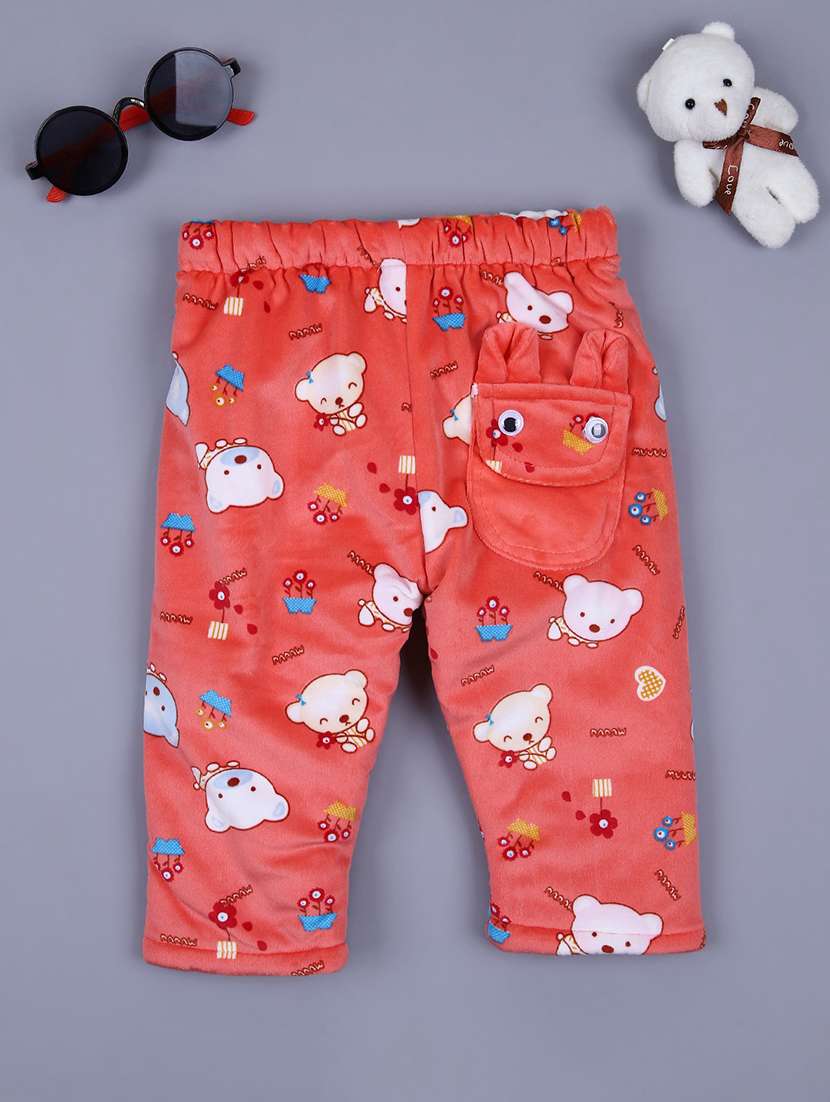 boys red printed pyjama