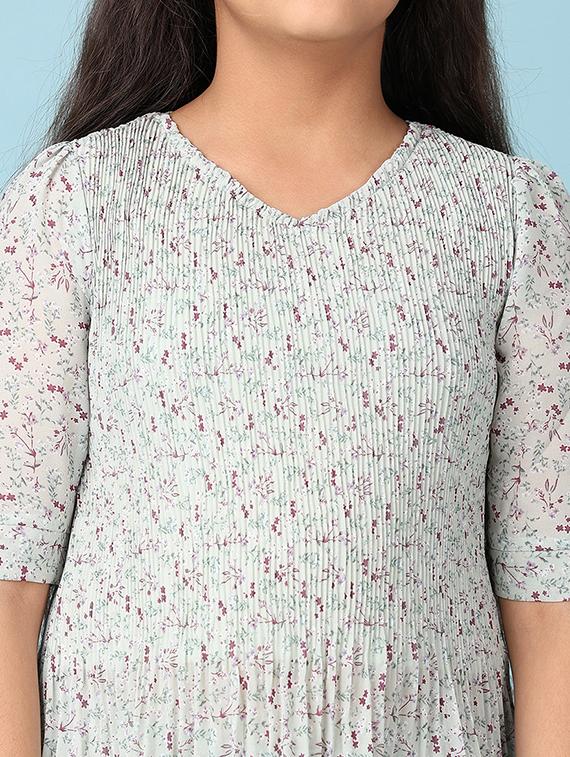 girls floral printed casual wear full length set - 21542611 - Standard Image - 5