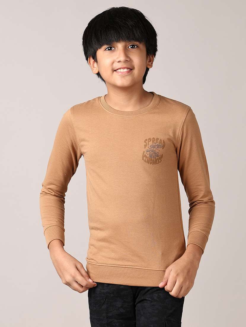 boys printed long sleeves t-shirt