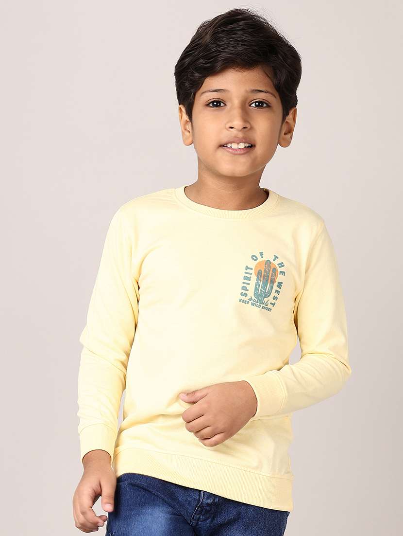 boys printed long sleeves t-shirt
