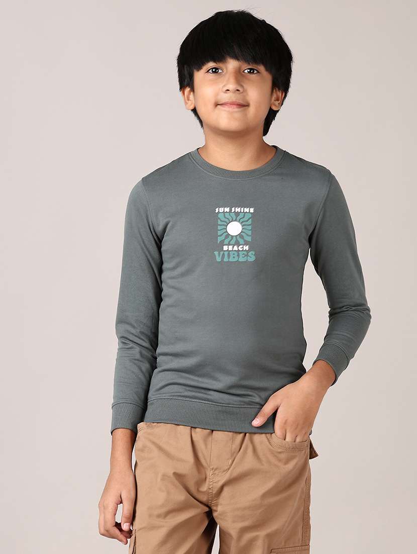boys printed long sleeves t-shirt