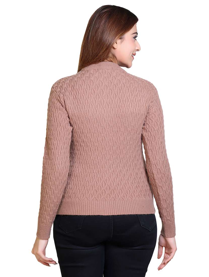 women self designed long sleeve pullover - 21543008 - Standard Image - 3