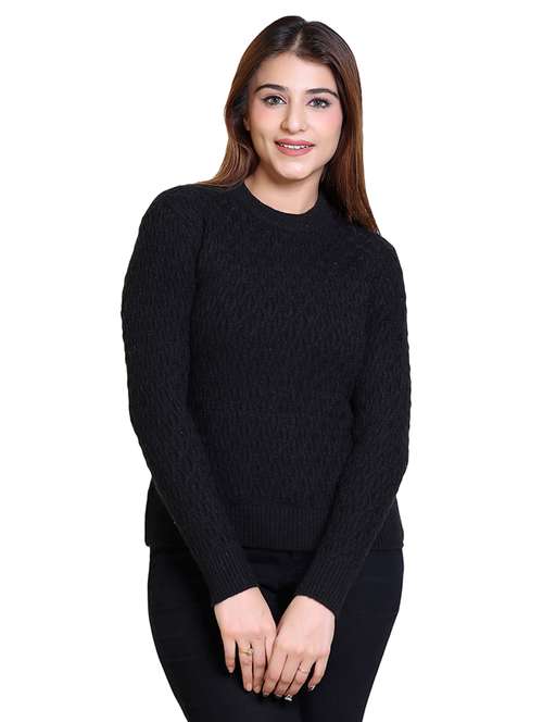women self designed long sleeve pullover - 21543011 -  Standard Image - 0