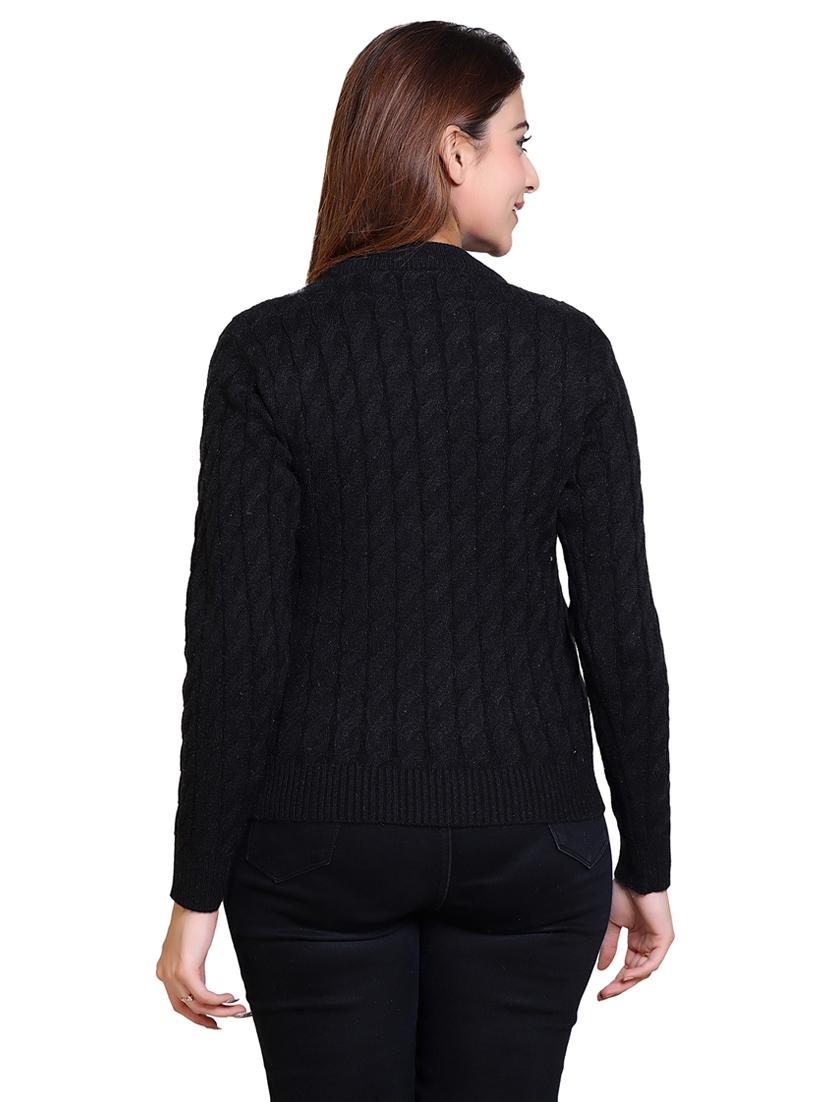 women self designed long sleeve pullover - 21543014 - Standard Image - 3
