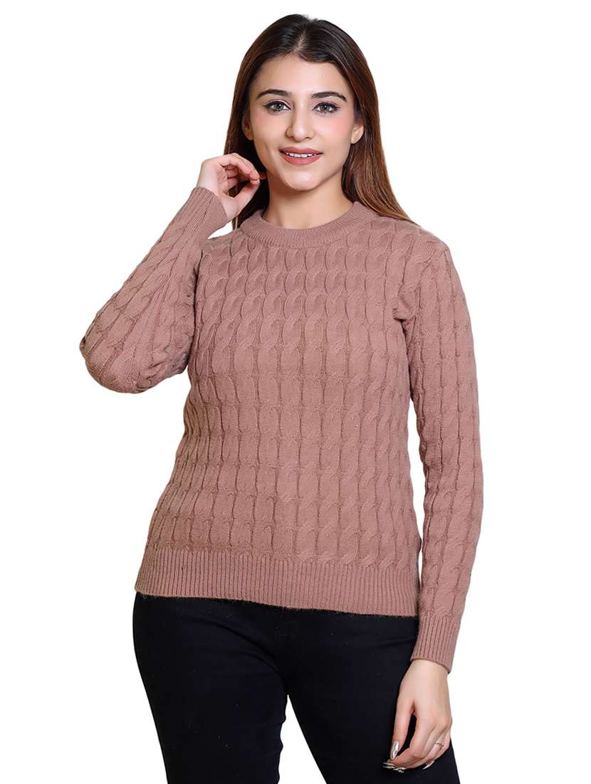 women self designed long sleeve pullover - 21543017 -  Zoom Image - 0