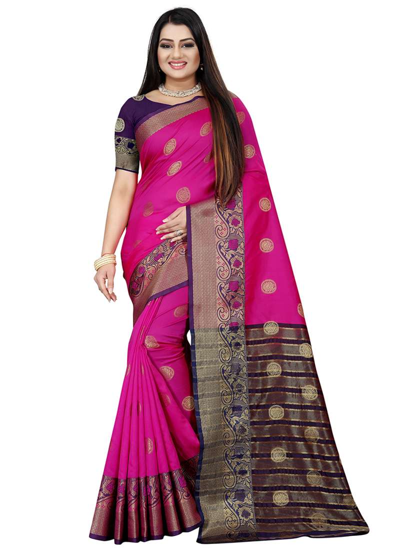 women self design mysore saree
