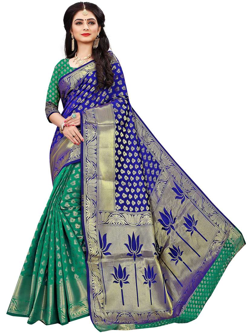 women self design banarasi saree