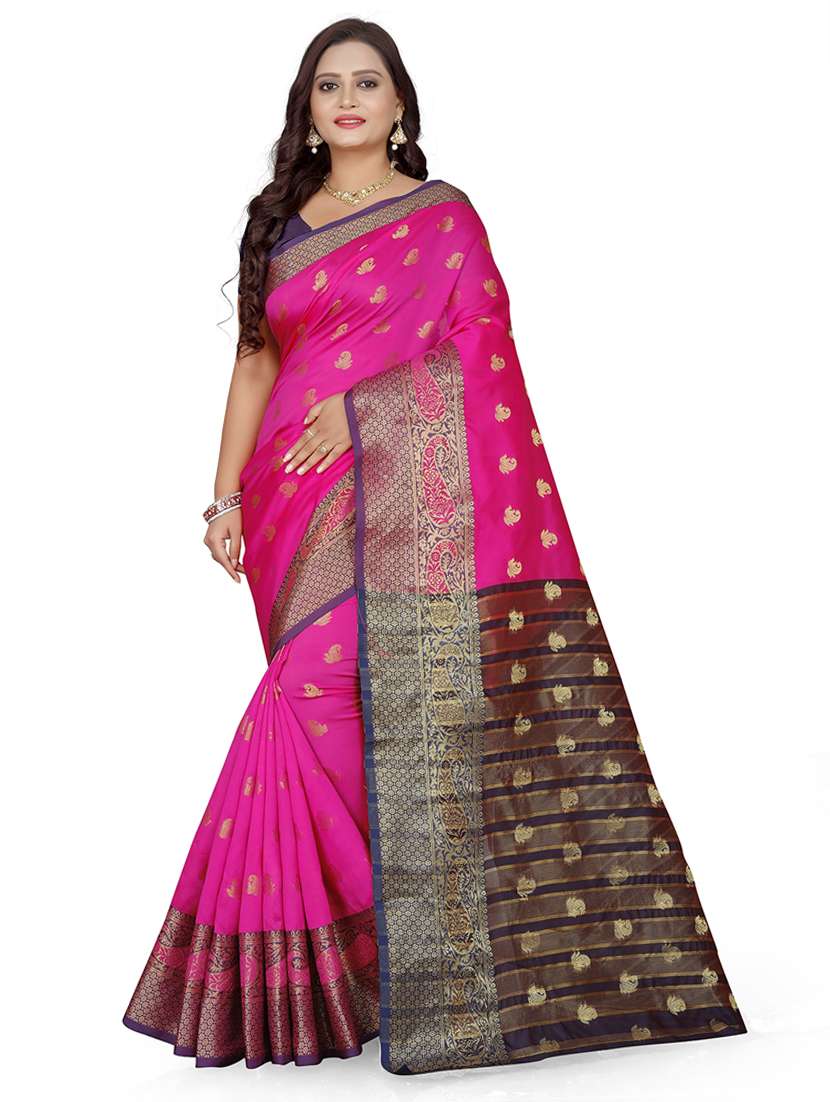 women self design banarasi saree