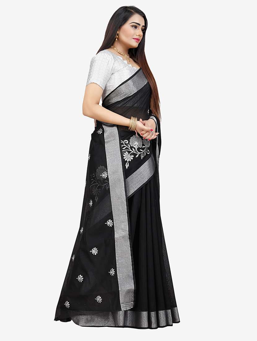 women pack of 2 self design combo sarees - 21543979 -  Standard Image - 3
