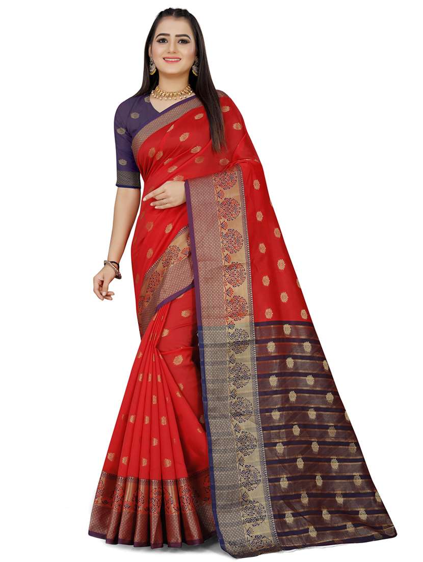 women self design kanjivaram saree