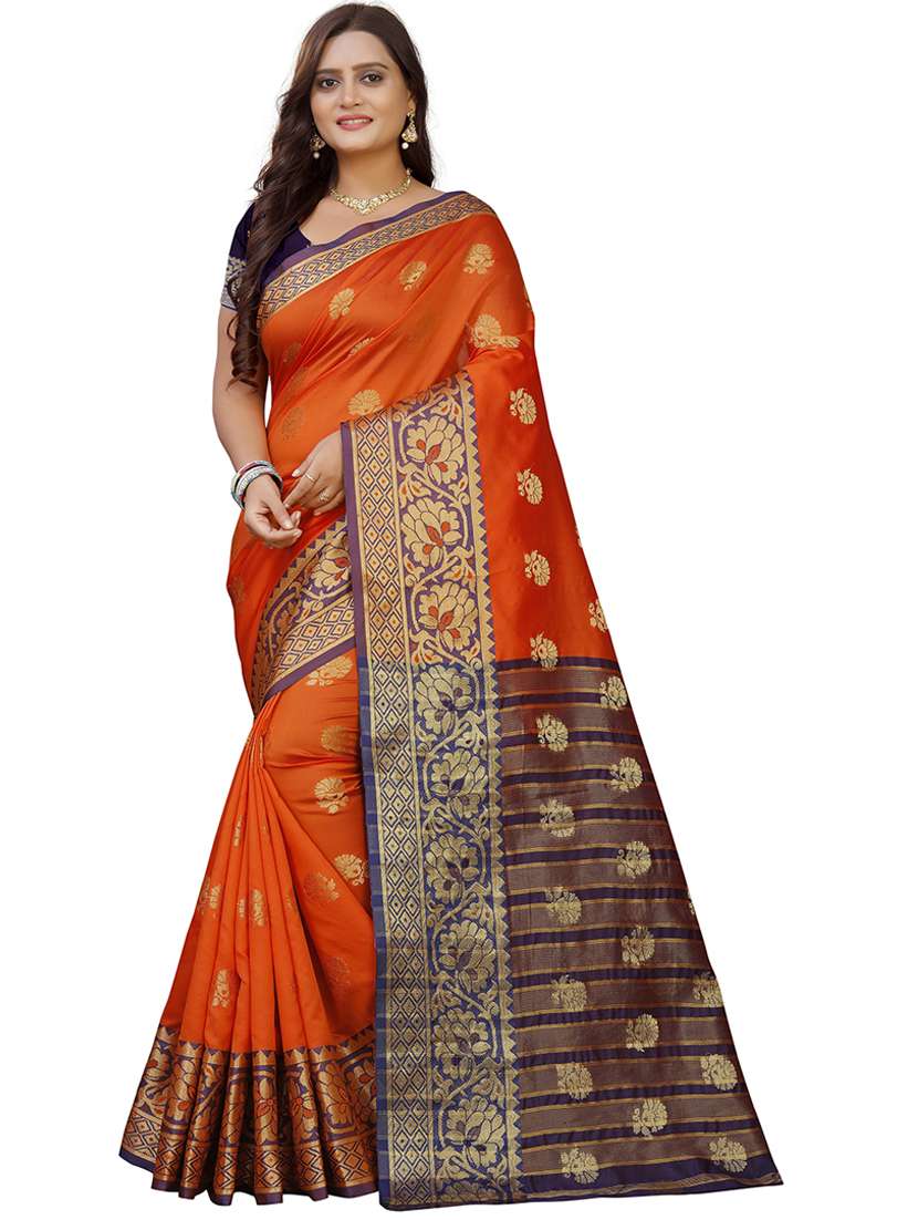 women self design banarasi saree