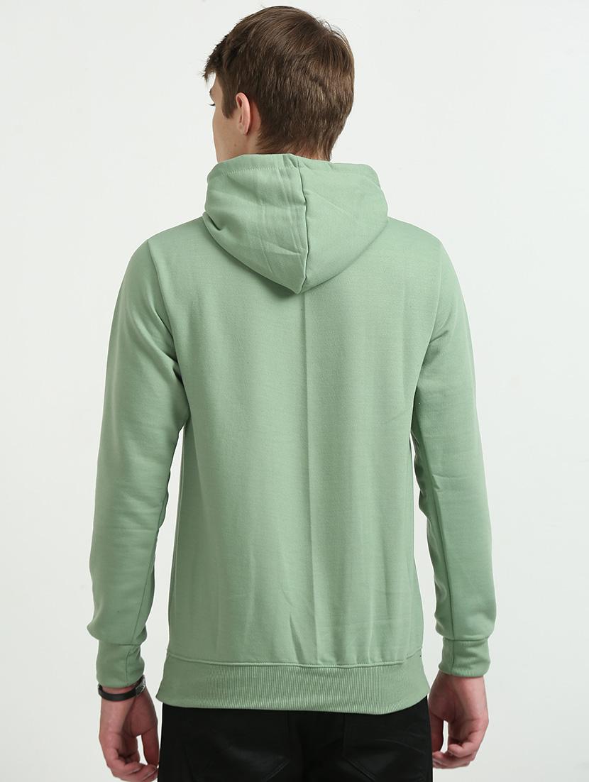 men front print hood neck sweatshirt - 21544294 - Standard Image - 3
