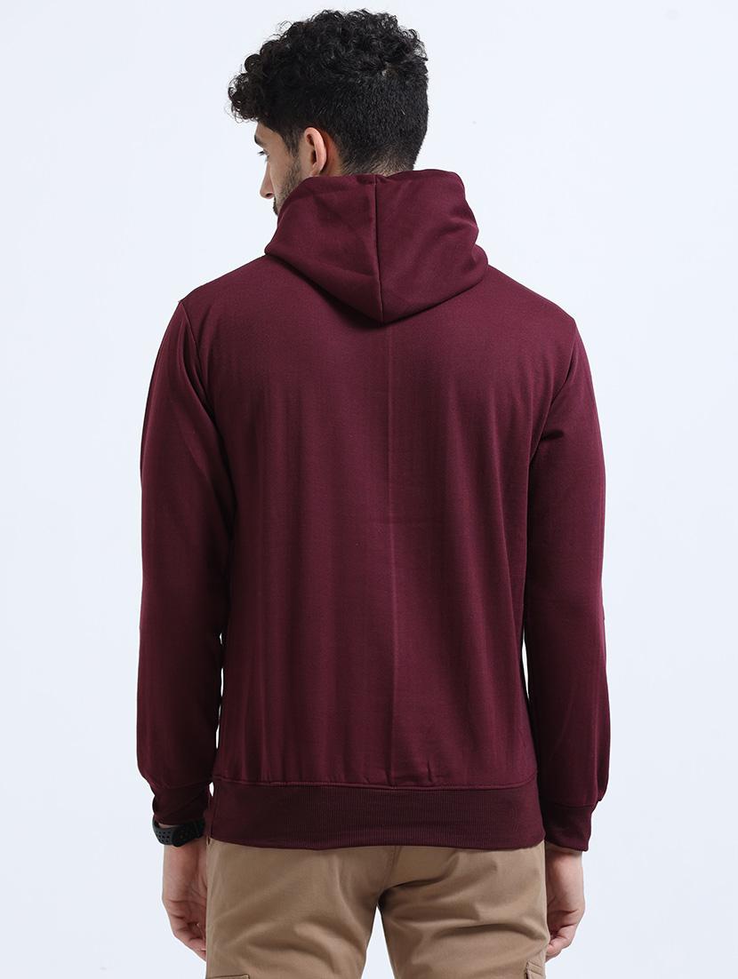 men chest print hooded sweatshirt - 21544296 - Standard Image - 3