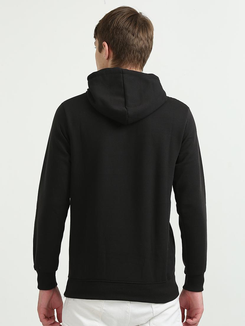 men chest print hooded sweatshirt - 21544299 - Standard Image - 3
