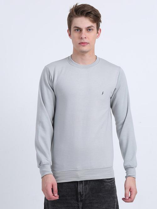 men solid long sleeve sweatshirt - 21544304 - Standard Image - 0