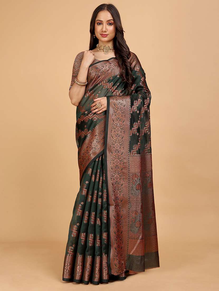 women self design baluchari saree
