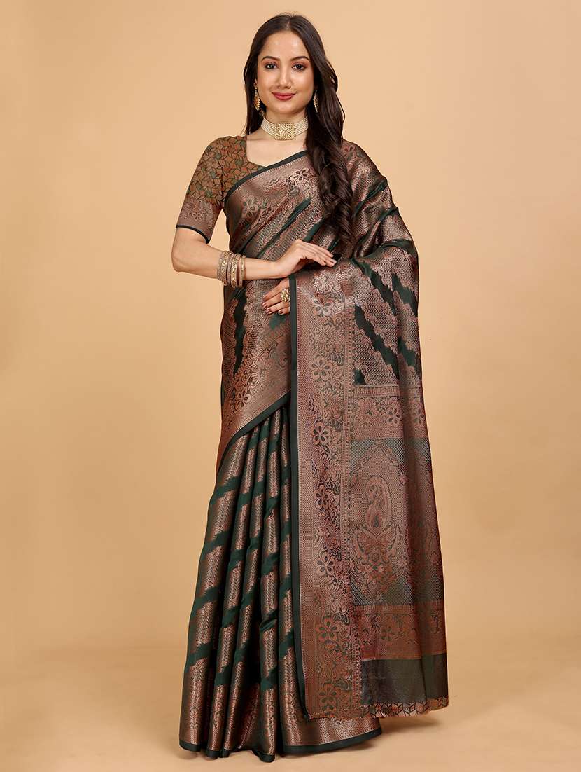 women self design baluchari saree