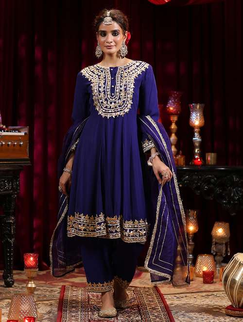 women gota patti kurta salwar suit set - 21544540 -  Standard Image - 0