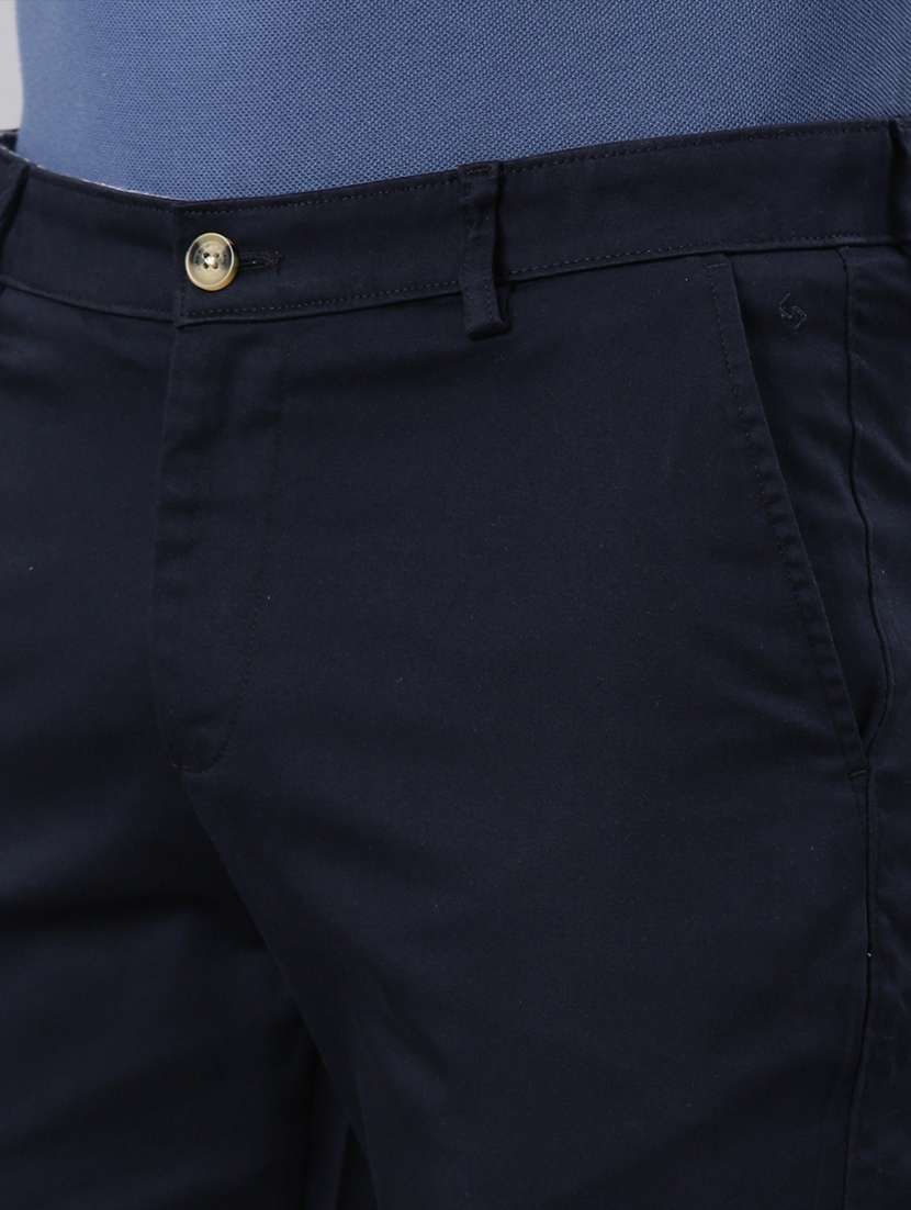 men mid rise solid chinos  - 21544689 -  Standard Image - 5