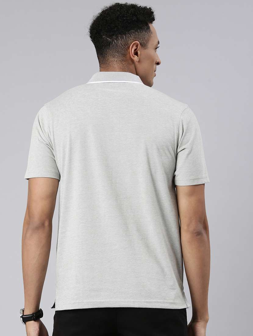 men polo neck plain t-shirt - 21544707 -  Standard Image - 3