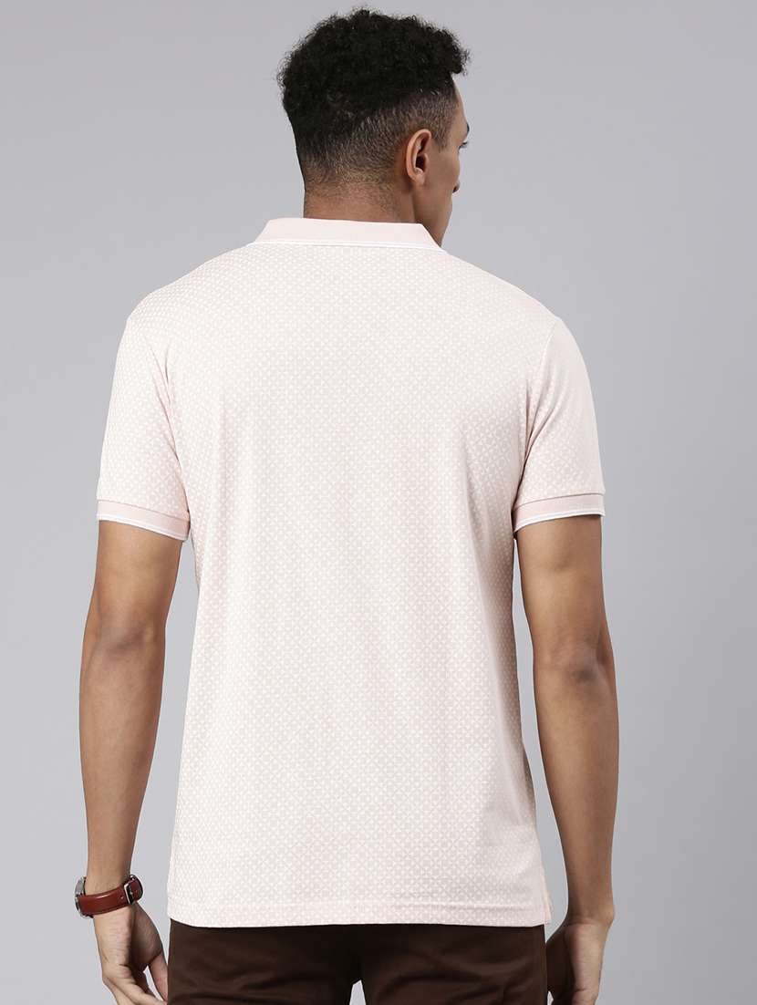 men all over print short sleeve polo t-shirt - 21544730 -  Standard Image - 3