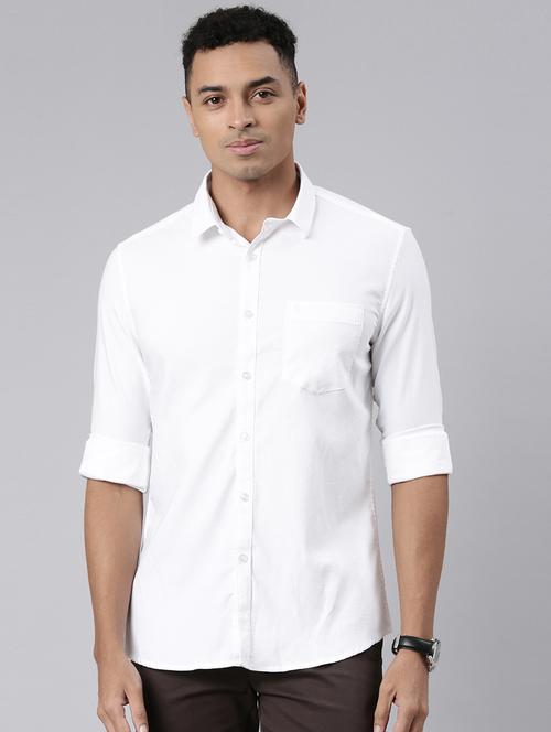 men solid long sleeve casual shirt - 21544753 - Standard Image - 0