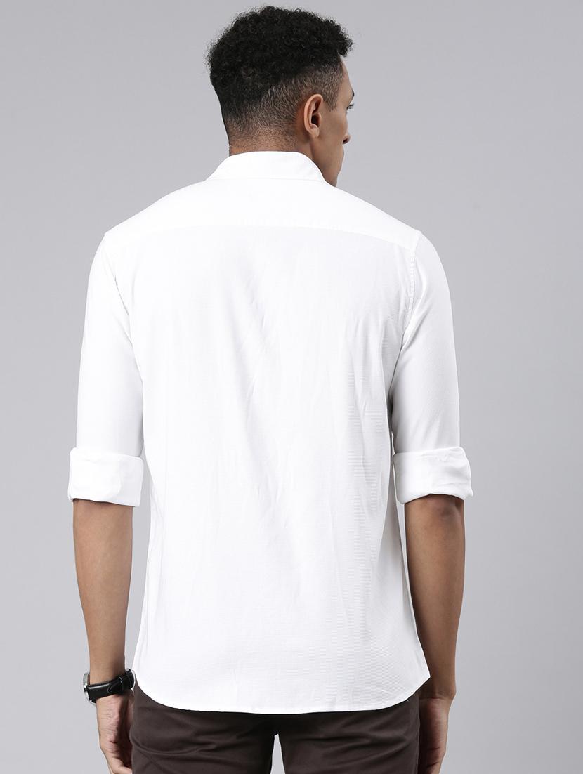 men solid long sleeve casual shirt - 21544753 - Standard Image - 3