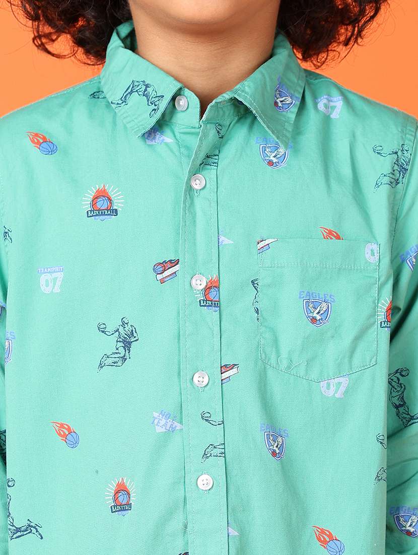 boys printed long sleeve shirts - 21544983 - Standard Image - 5