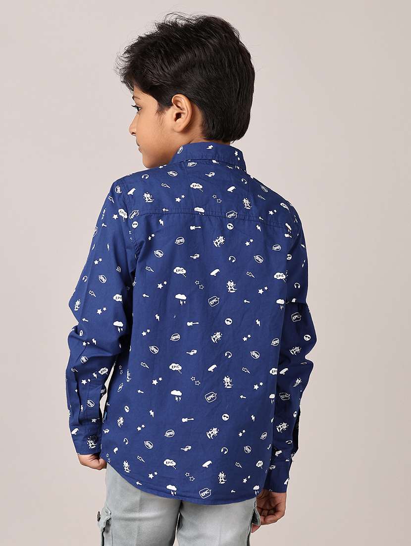 boys printed long sleeve shirts - 21544984 -  Standard Image - 3