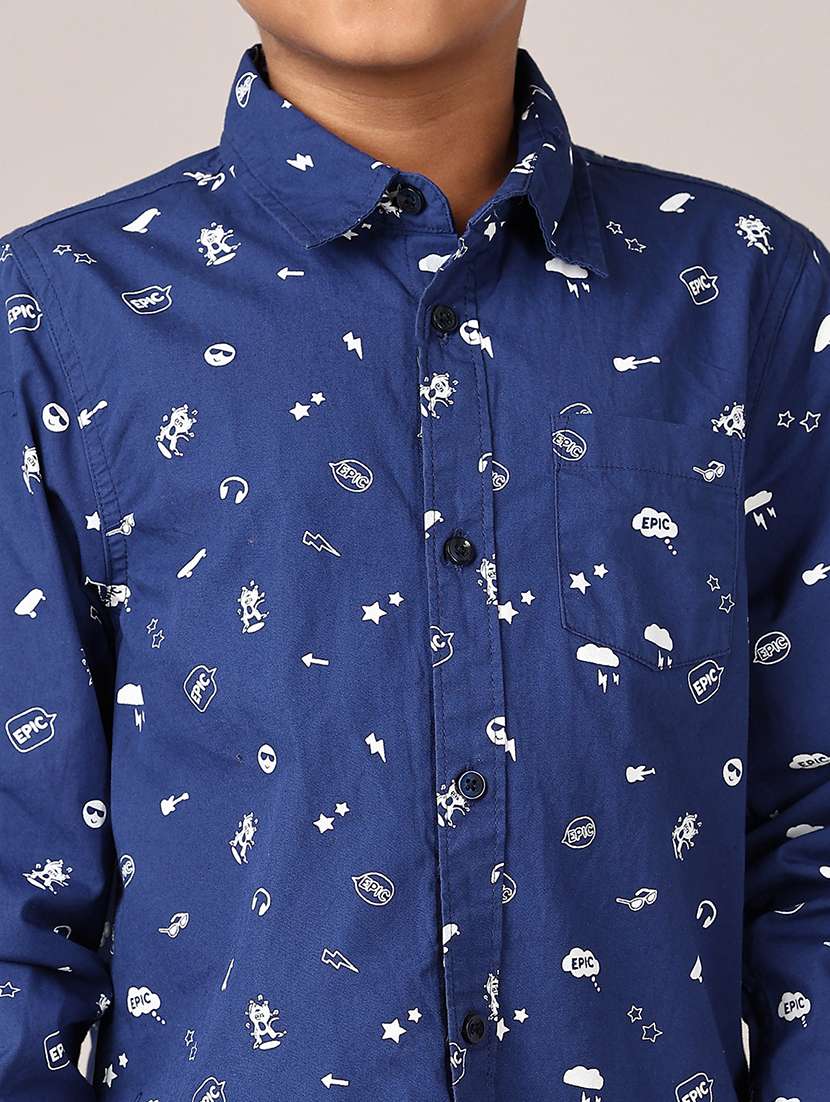 boys printed long sleeve shirts - 21544984 -  Standard Image - 5