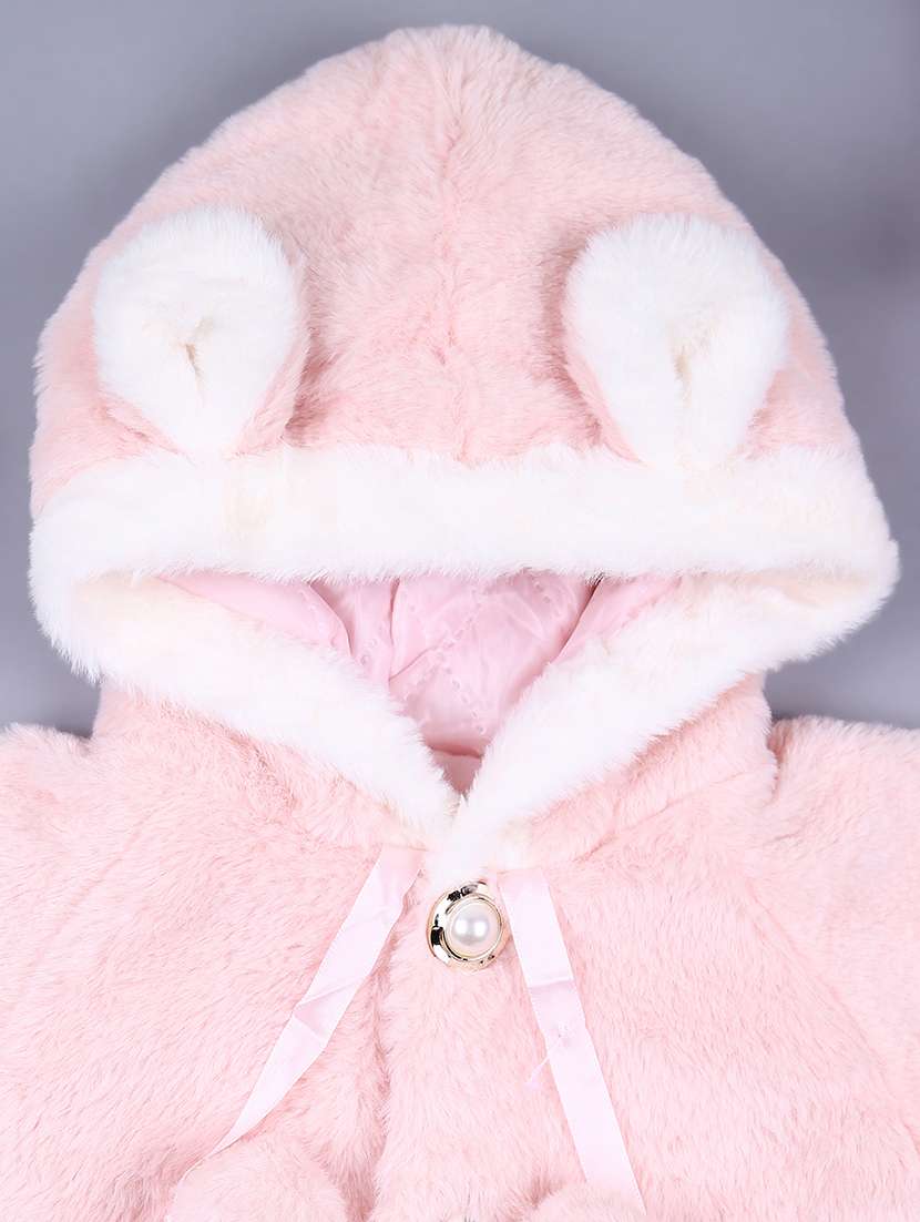 kids solid hooded jacket - 21545002 -  Standard Image - 3