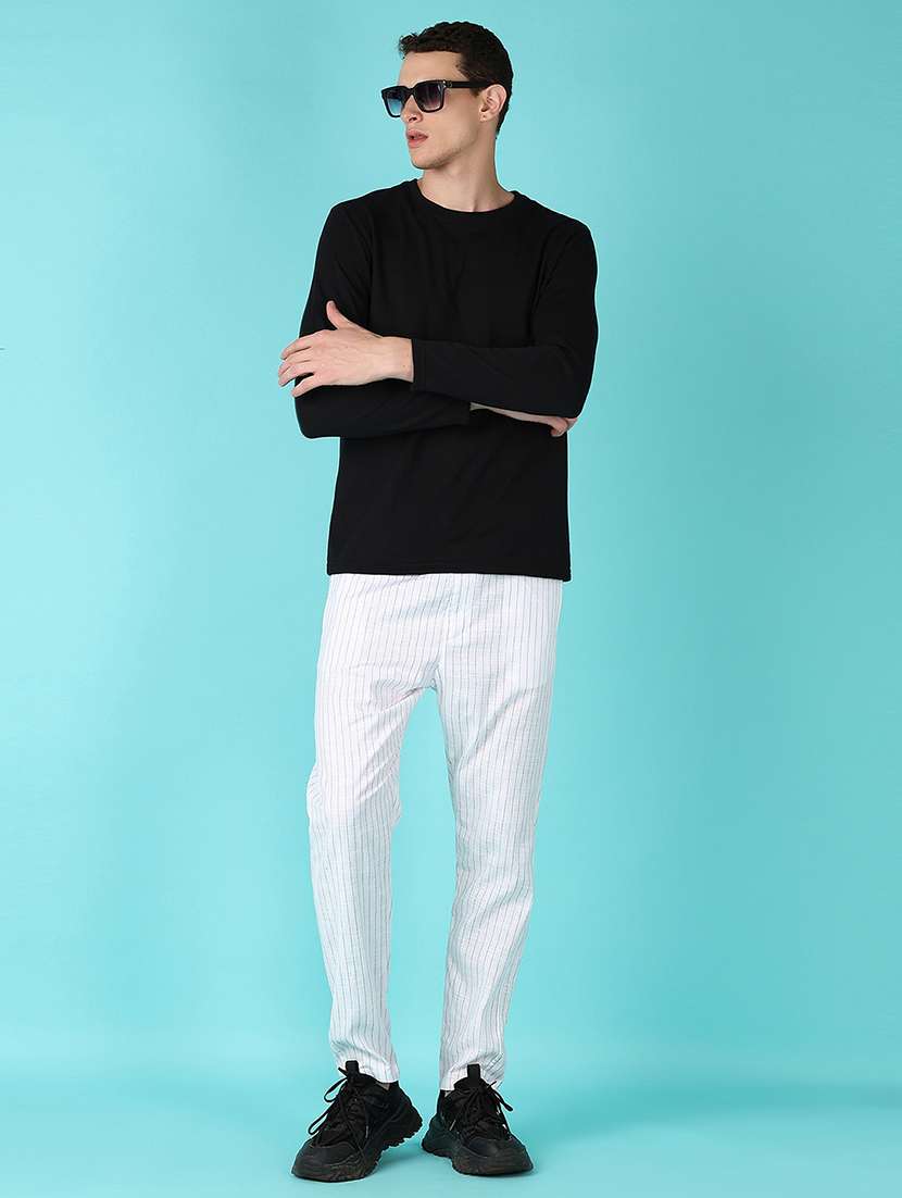 men solid long sleeve t-shirt - 21545039 -  Standard Image - 3