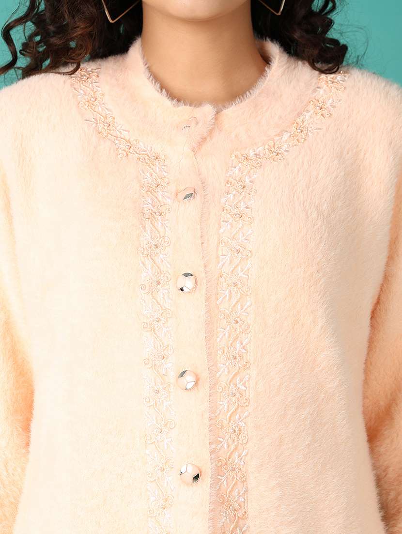 women self design long sleeve cardigan - 21545047 -  Standard Image - 5
