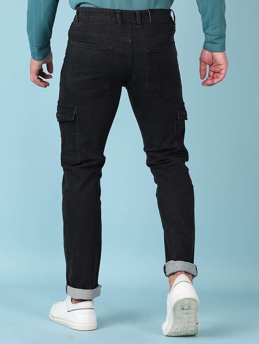 men grey solid mid rise full length jean - 21545050 -  Standard Image - 3