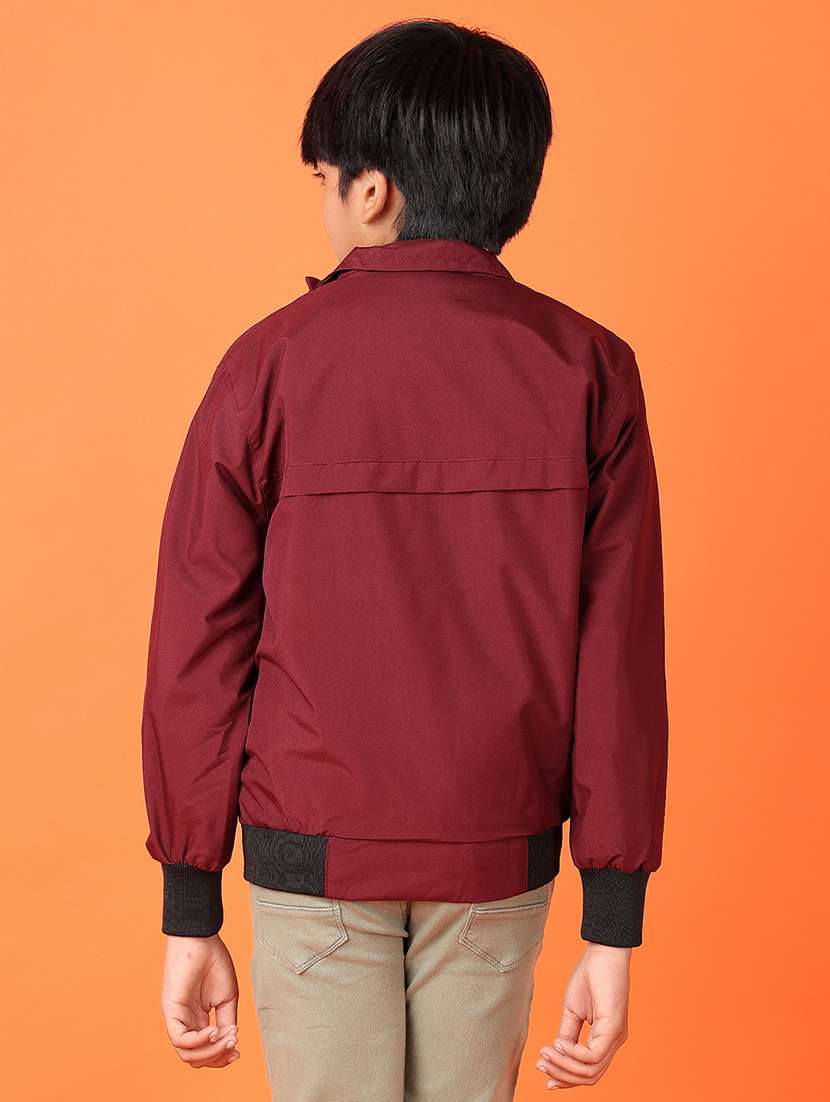 boys solid long sleeve regular jacket - 21545054 -  Standard Image - 3