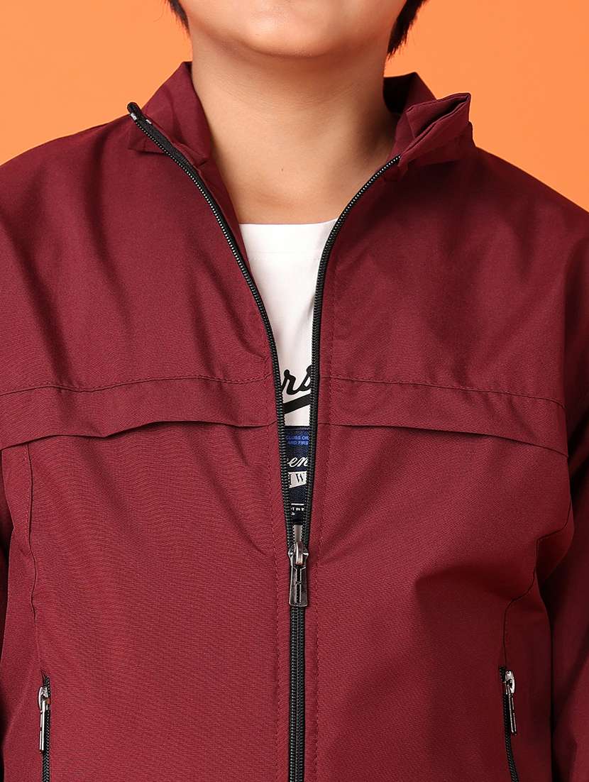 boys solid long sleeve regular jacket - 21545054 -  Standard Image - 5