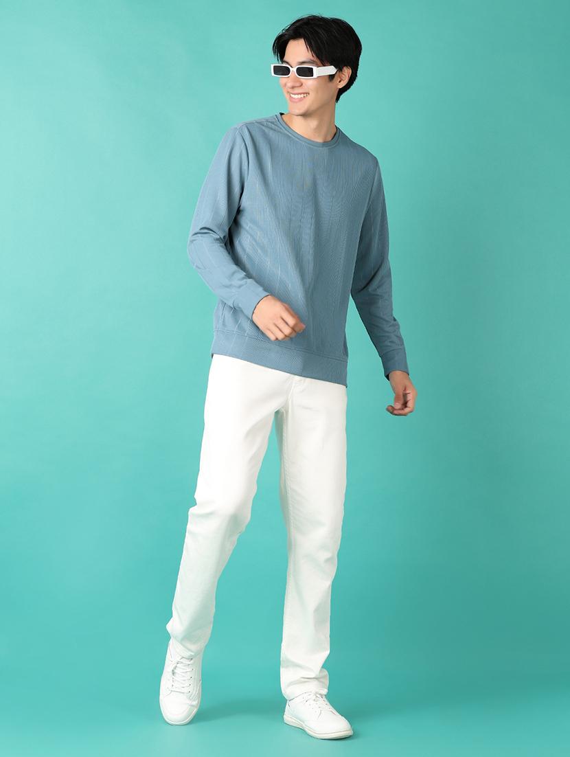 men long sleeves plain t-shirt - 21545068 - Standard Image - 3