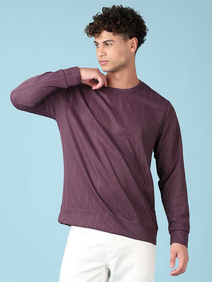 men long sleeves plain t-shirt