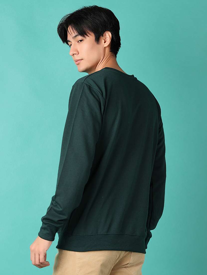 men chest print round neck regular fit sweatshirt - 21545091 -  Standard Image - 3