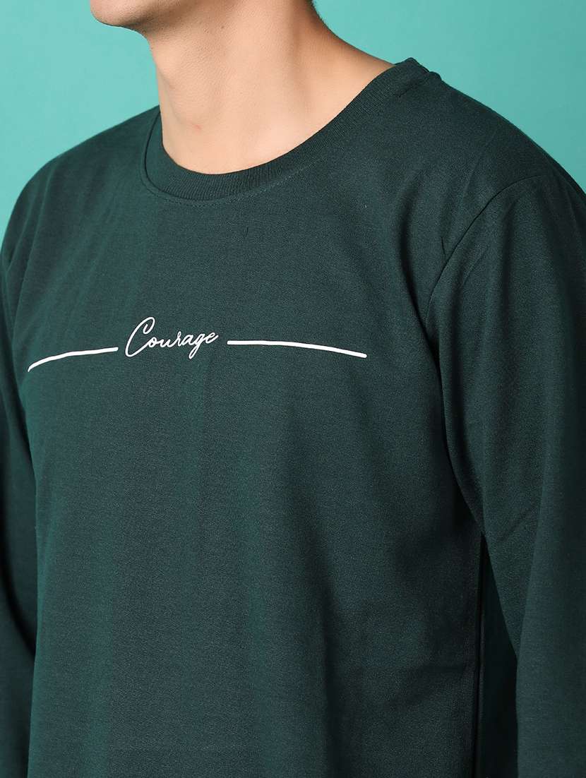 men chest print round neck regular fit sweatshirt - 21545091 -  Standard Image - 5